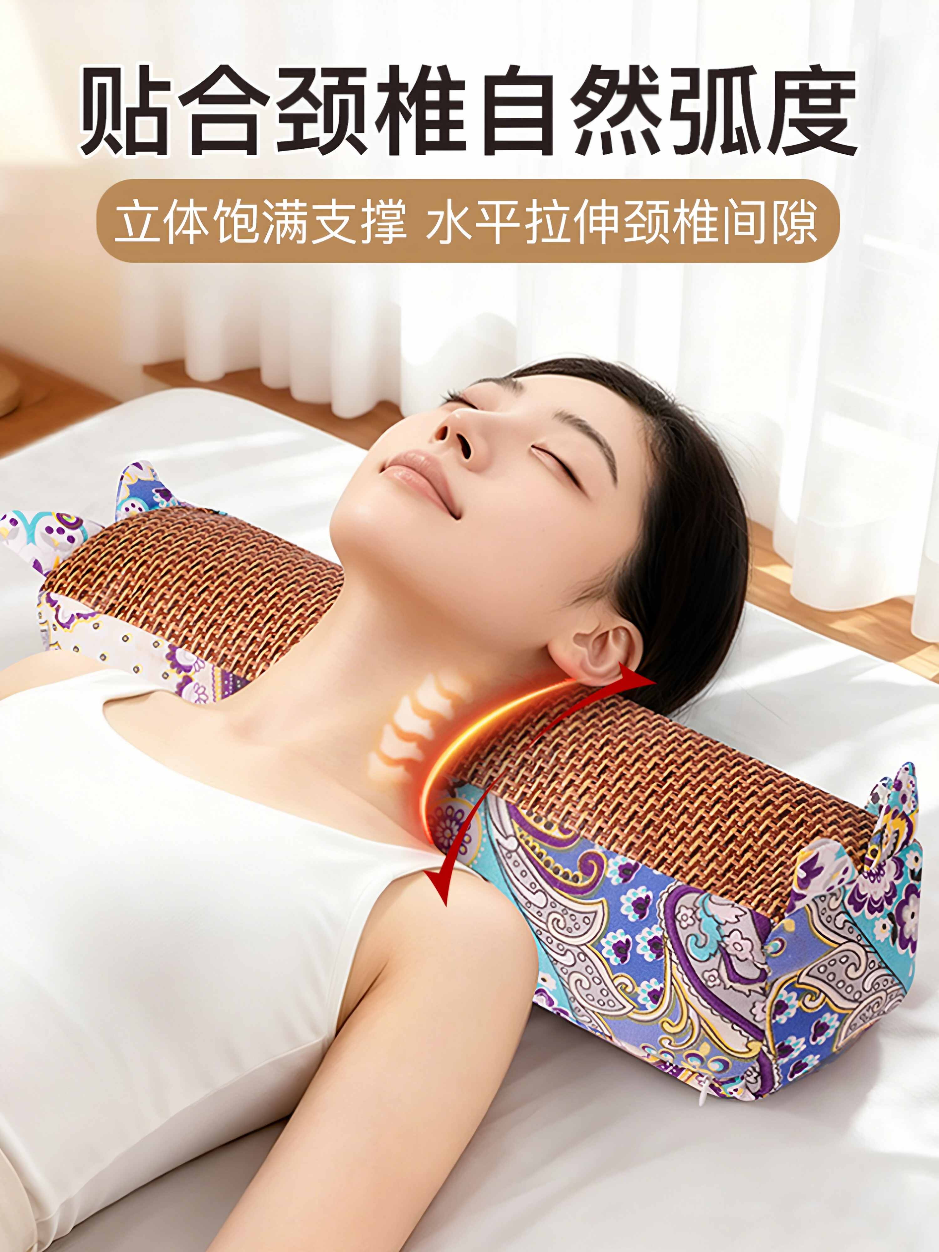 艾草艾灸枕 颈椎枕头 保健枕头